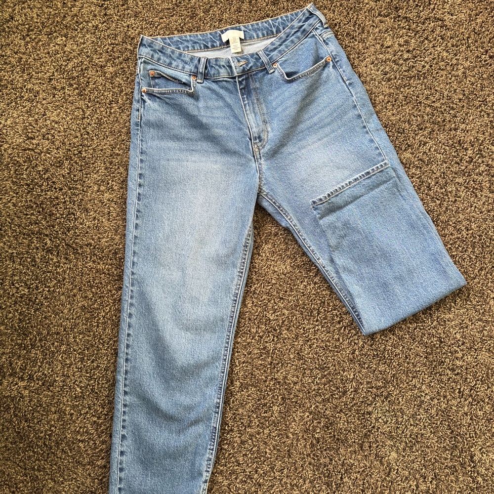 H&M Light Blue Straight-Leg Women's Jeans